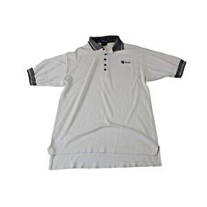 Holloway Saturn Men’s White Polo Shirt Size M Short Sleeve Cotton – STAIN